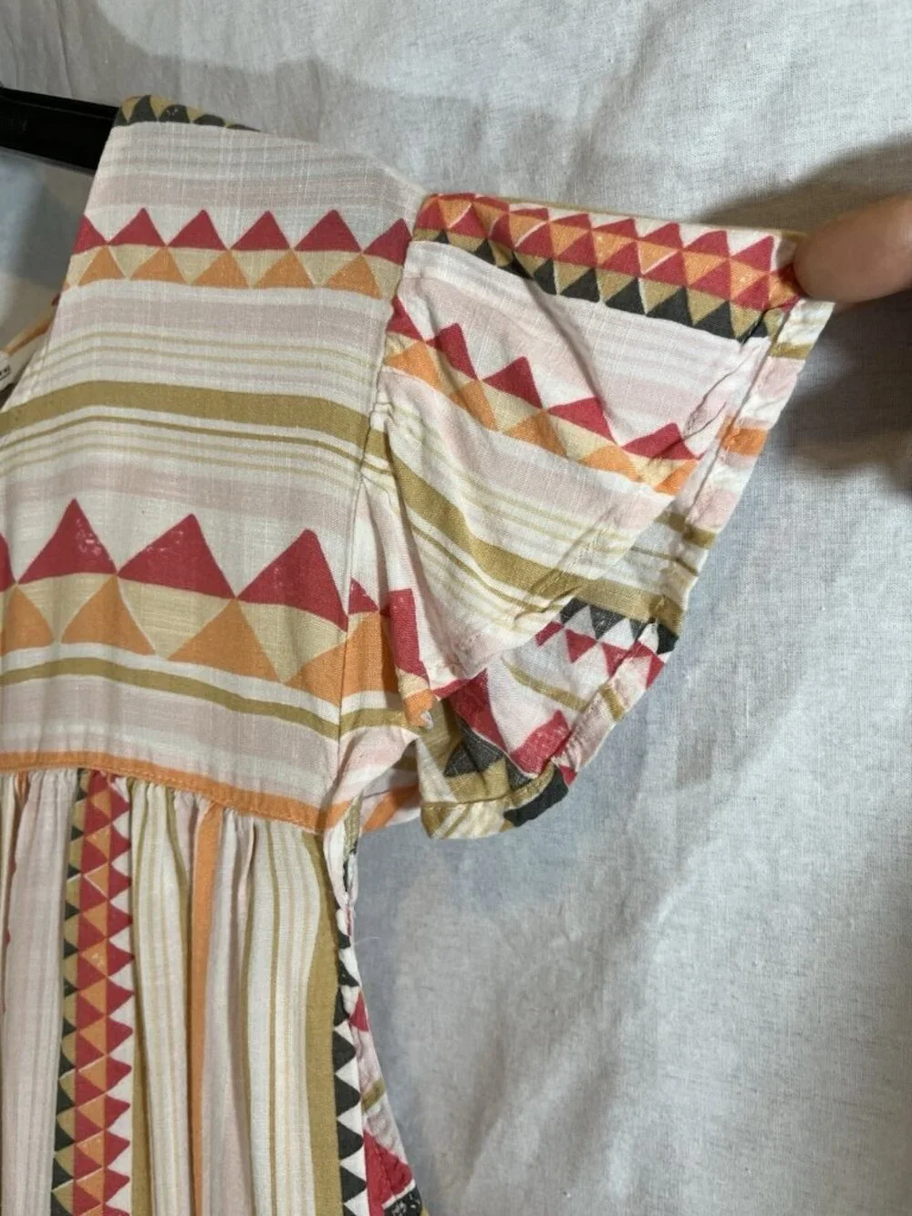Sonoma Women’s XXL Pink Striped Southwest Print Blouse - Picture 5 of 9